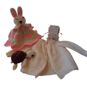 White Bunny Turtle Set